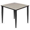 Regency 30 in. Kahlo Square Tapered Leg Table, Maple & Black