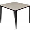 Regency 36 in. Kahlo Square Tapered Leg Table, Maple & Black