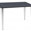 Regency 42 x 24 in. Kahlo Tapered Leg Table, Grey & Chrome