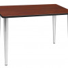 Regency 48 x 24 in. Kahlo Tapered Leg Table, Cherry & Chrome
