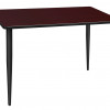 Regency 48 x 24 in. Kahlo Tapered Leg Table, Mahogany & Black