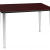 Regency 48 x 24 in. Kahlo Tapered Leg Table, Mahogany & Chrome