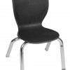 Regency Andy 12 in. Stack Chair Black - Pack of 4