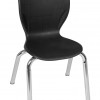 Regency Andy 15 in. Stack Chair Black - Pack of 4