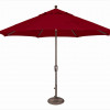 SimplyShade 11 ft. Catalina Octagon Push Button Tilt Market Umbrella Really Red