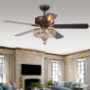 Warehouse of Tiffany CFL-8352REMO-RB 52 in. Pilette Indoor Remote Controlled Ceiling Fan with Light Kit Bronze