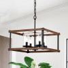 Warehouse of Tiffany IMP58C-4IWG 15.75 in. Avriel 4-Light Indoor Chandelier with Light Kit Black