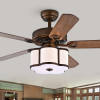 Warehouse of Tiffany Geloy 52 in. 5-Blade Ceiling Fan Satin Bronze