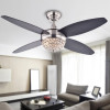 Warehouse of Tiffany 24 in. Harvin 2-Light Indoor Hand Pull Chain Ceiling Fan Multi