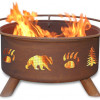 Bear & Trees Fire Pit