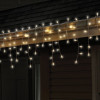 40811-71 Cool White Traditional LED Icicle Light Set 100 Count