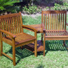 Outdoor Wood Corner Double Chair