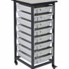 Single Row Mobile Small Bin Storage Unit