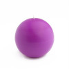 Jeco CBZ-034-6 4 in. Ball Candles Purple - 12 Piece