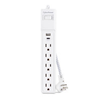 Cyber Power P504UC CYBERPOWER P504UC4 FT. 1 USBA 1 USBC 500J 5OUT