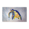 Betsy Drake 30 x 50 in. Blue Sea Turtle Door Mat