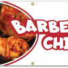 SignMission 120 in. Chicken Banner with Concession Stand Food Truck Single Sided
