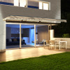 Aleko Motorized LED 16 x 10 ft. Half Cassette Retractable Awning Ivory