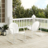 Crosley Furniture Outdoor Rocking Chair Set White Gloss - 2 Chairs - 2 Piece