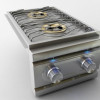 RCS Stainless Double Side Burner- Slide-In W/ LED lights - Propane