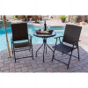 AZ Patio Heaters Dark Brown Wicker Patio Set