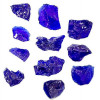 AZ Patio Heaters Recycled Fire Pit Glass Cobalt Blue