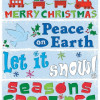 Impact Innovations 13275D 5.5 x 21 in. Christmas Gel Clings Assortment- pack of 24