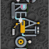 Creation Gears Rectangle Carpet - Grey - 6 ft. x 8 ft. 4 in.