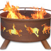 3 Natural Rust Western Fire Pit