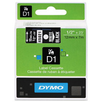 Dymo S0720610 DY D1 12MMX7M 1/2 X23 WH/BK GLOBAL