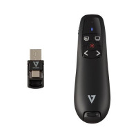 V7 WP500C WIRELESS PRESENTER DUAL USB-C/A 2.4GHZ RF RED LASER POINTER