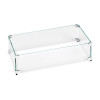 30 x 10 in. Tempered Glass Flame Guard for Drop-In Fire Pit Pan
