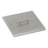 12 in. Stainless Steel Cover for Square Drop-In Fire Pit Pan
