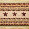 Burgundy Stars Oval Patch