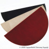Chimney Half Round Hearth Rug - Wine - 27 Inches x 48 Inches