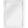 Moderno Squared Corner Beveled Rectangle Wall Mirror