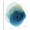 38 x 38 in. Evolving Planets I Abstract Frameless Tempered Glass Panel Contemporary Wall Art