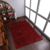 5 x 8 ft. Hand Knotted Gabbeh Silk Mix Solid Rectangle Area Rug Red