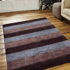 5 x 8 ft. Hand Knotted Gabbeh Silk Mix Contemporary Rectangle Area Rug, Brown & Light Blue