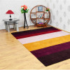 8 x 10 ft. Hand Knotted Gabbeh Silk Mix Contemporary Rectangle Area Rug, Brown & Red