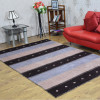 5 x 8 ft. Hand Knotted Gabbeh Silk Mix Contemporary Rectangle Area Rug, Brown & Beige