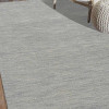 10 x 10 ft. Hand Knotted Gabbeh Wool Solid Square Area Rug Light Blue