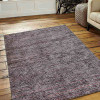 8 ft. x 10 ft. Hand Knotted Gabbeh Silk Mix Solid Area Rug, Red & White