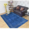 6 x 9 ft. Hand Knotted Gabbeh Silk Mix Contemporary Rectangle Area Rug Blue
