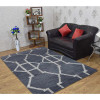 5 x 8 ft. Hand Knotted Wool Contemporary Rectangle Area Rug, Light Gray & White