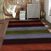 5 x 8 ft. Hand Knotted Gabbeh Silk Mix Contemporary Rectangle Area Rug, Brown & Silver