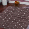 10 x 10 ft. Hand Knotted Gabbeh Silk Mix Contemporary Square Area Rug, Brown & White