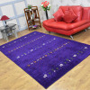 5 x 8 ft. Hand Knotted Gabbeh Silk Mix Contemporary Rectangle Area Rug Purple