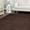 10 x 10 ft. Solid Hand Knotted Gabbeh Wool Square Area Rug Brown