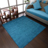 10 x 10 ft. Hand Knotted Gabbeh Silk Mix Solid Square Area Rug Blue